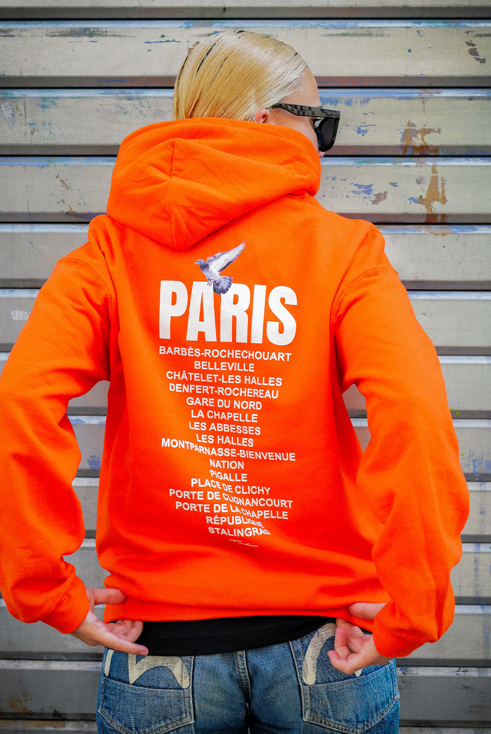 Paris city district Tealer, Hoodie Orange