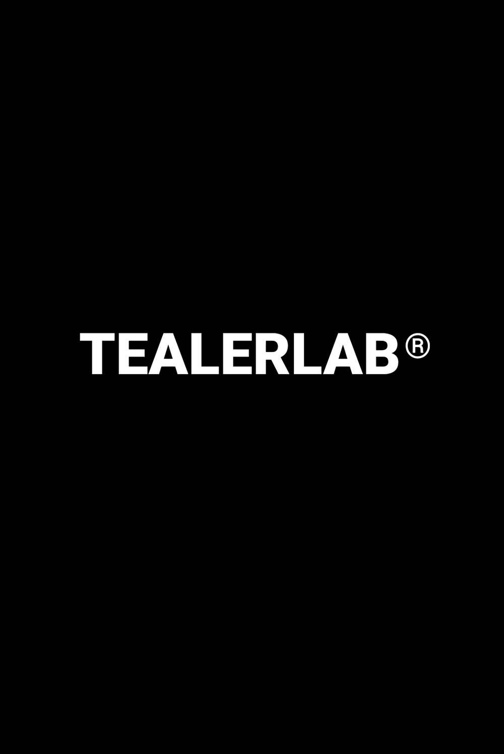 Tealerlab tealer lab logo basic, Tee Black