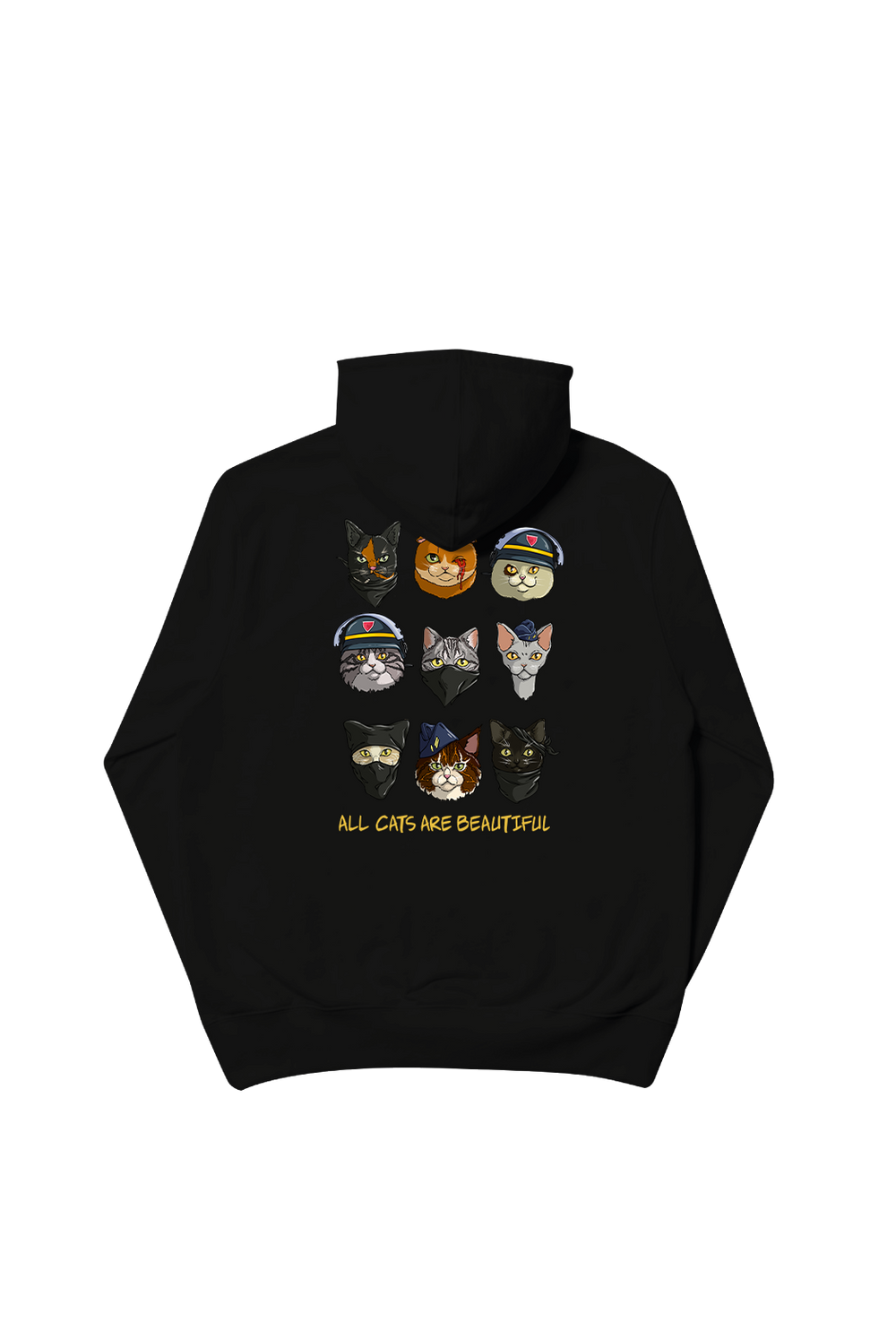 Acab all cats are beautifull, Hoodie Black