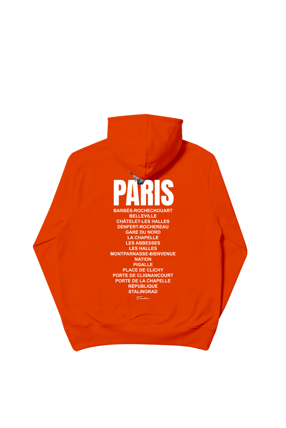 Paris city district Tealer, Hoodie Orange