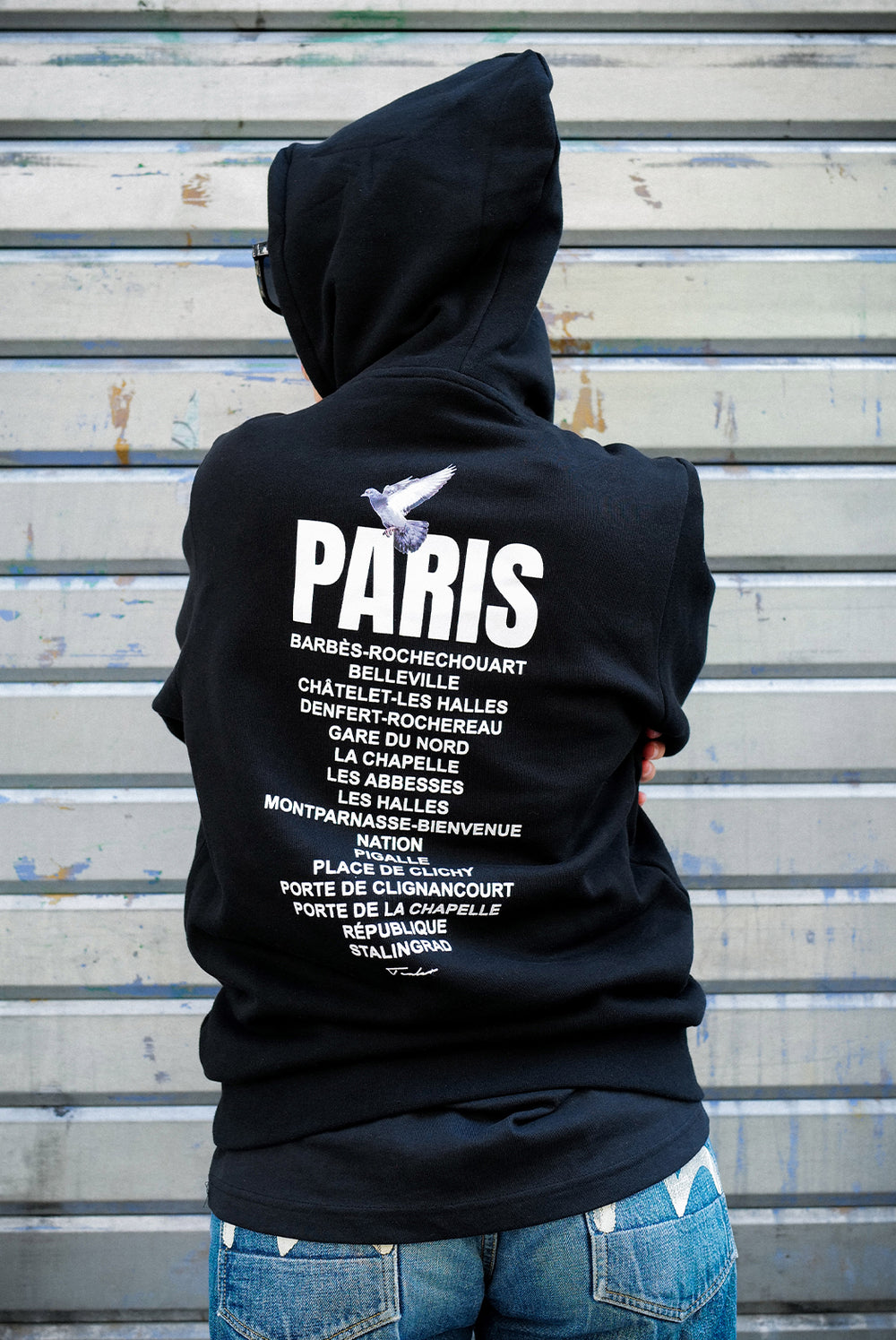 Paris city district Tealer, Hoodie Black