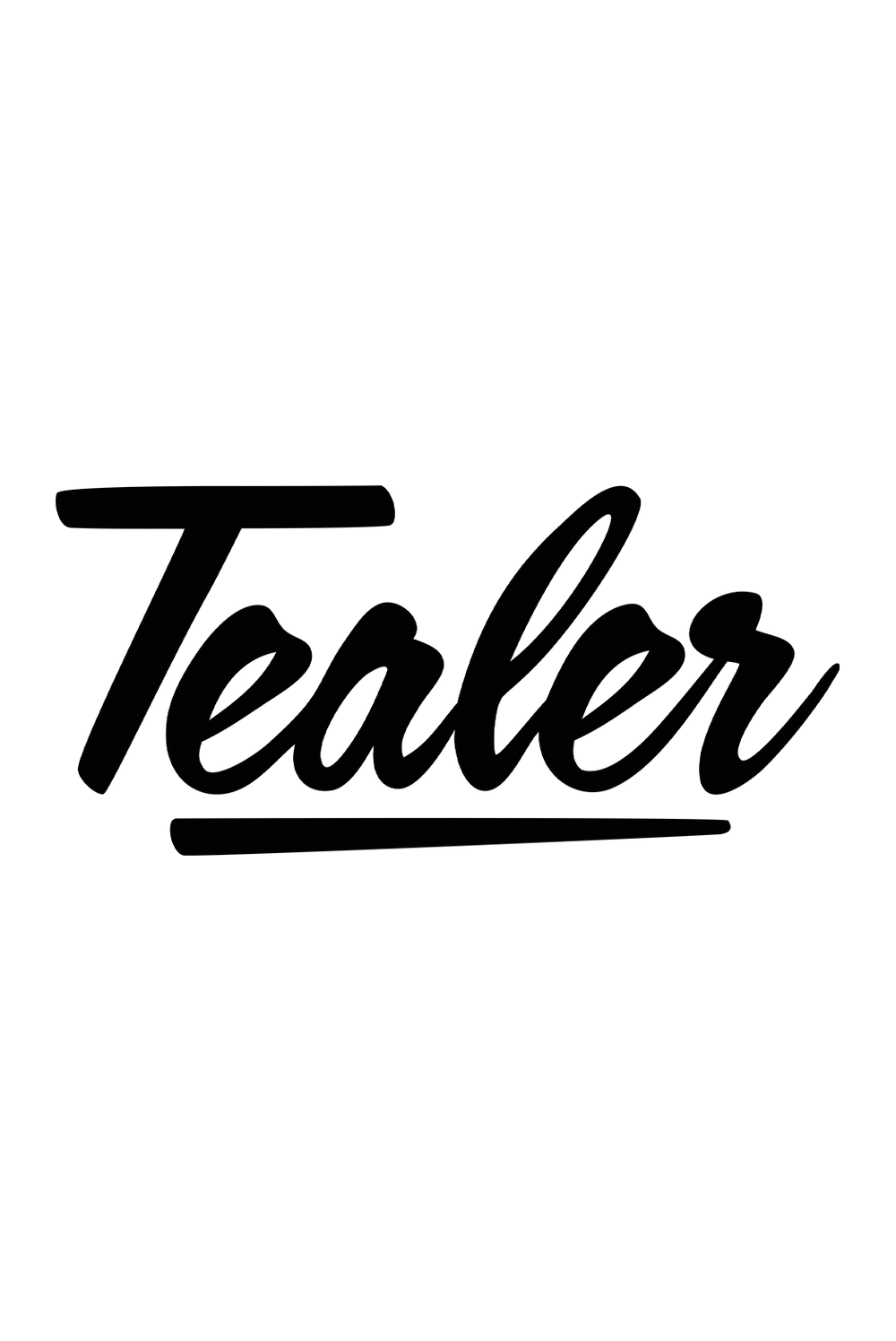 Tealer Signature logo, Tee White