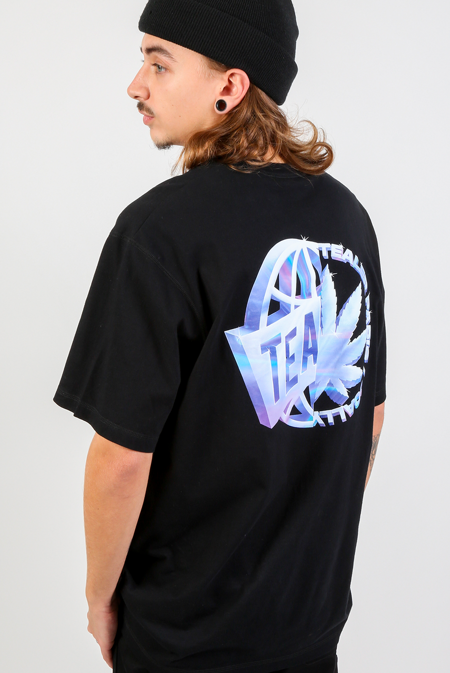 T-shirt Tealer WORLDWIDE, Tee Black
